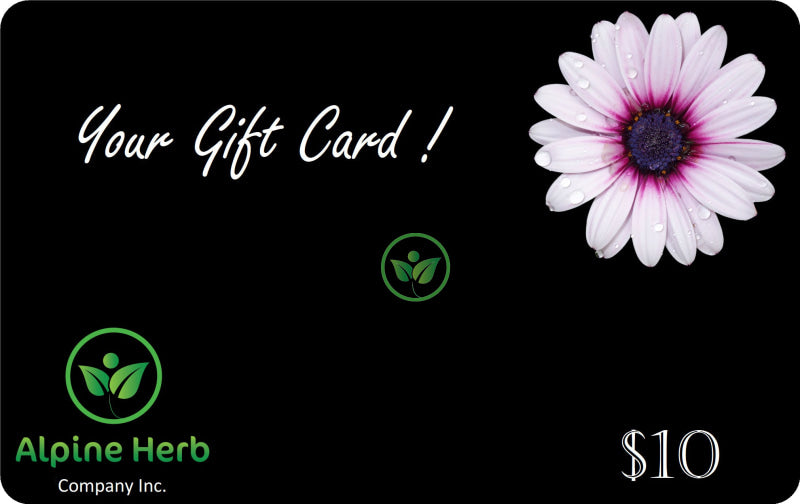 Gift Card - Alpine Herb Company Inc $10.00 Cards