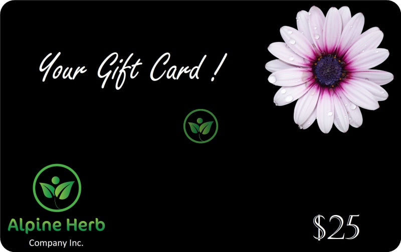 Gift Card - Alpine Herb Company Inc $25.00 Cards
