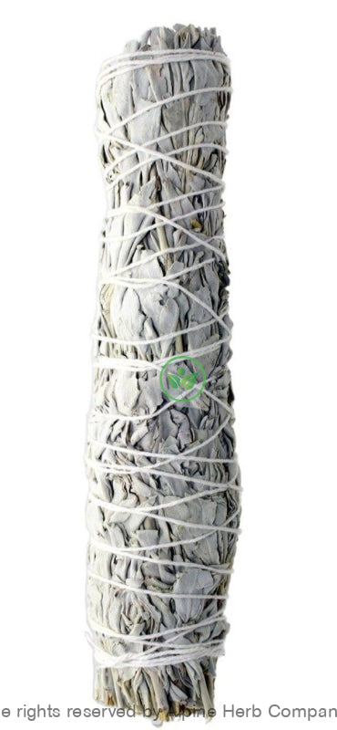 Sage Smudge Stick White - 9" (Large) - Alpine Herb Company Inc.