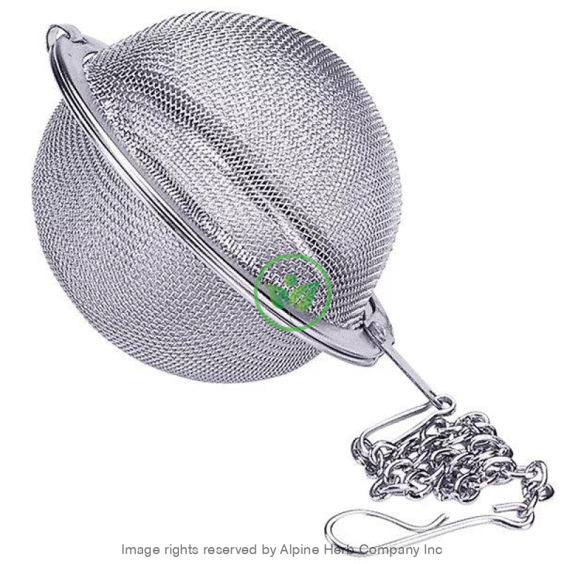 Tea Ball - 2" Dia. Stainless Steel - Alpine Herb Company Inc.